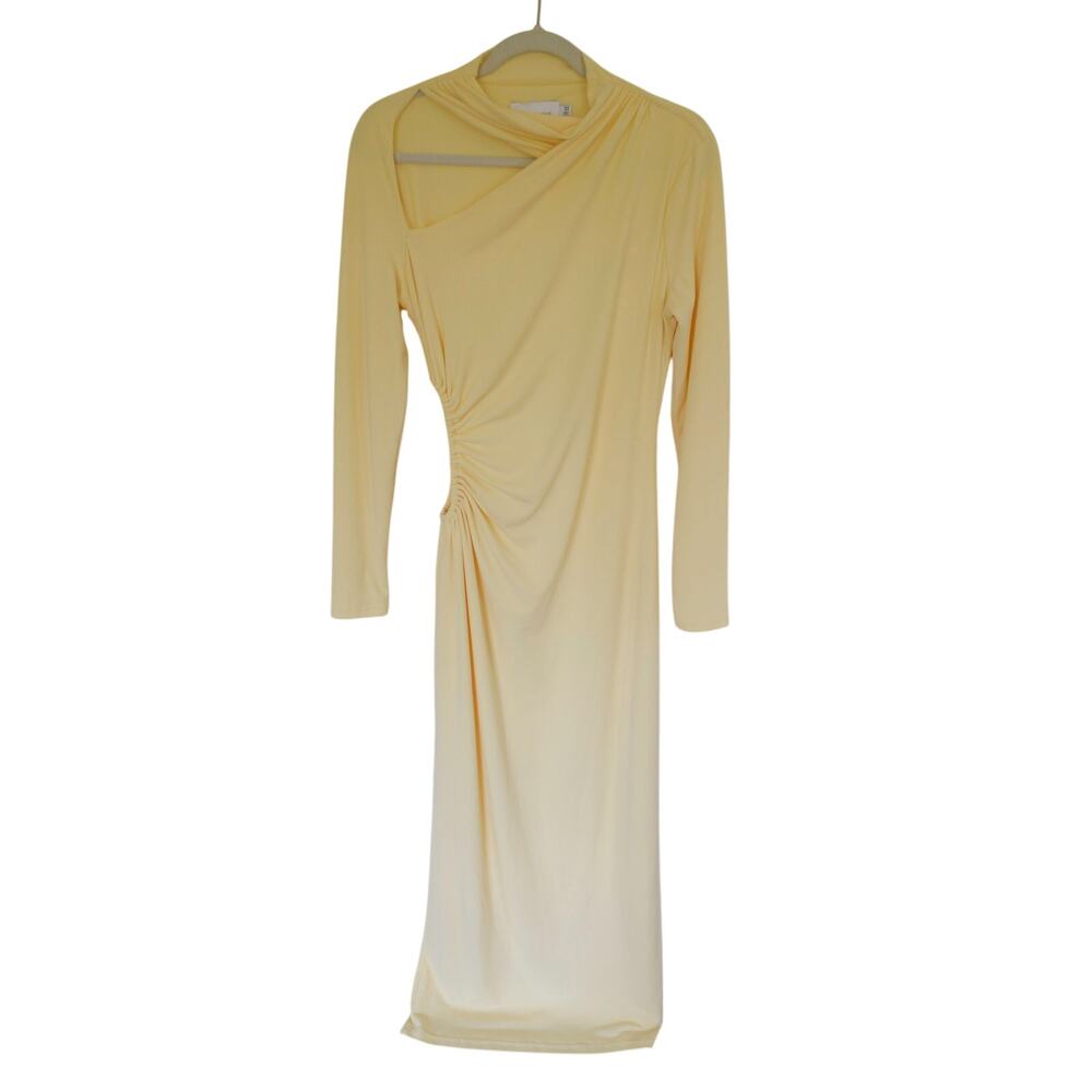 SIGNIFICANT OTHER Liana Cut-out Jersey Maxi Dress in Yellow - Picture 2 of 5